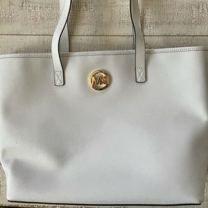 White Michael Kors Tote Bag!
